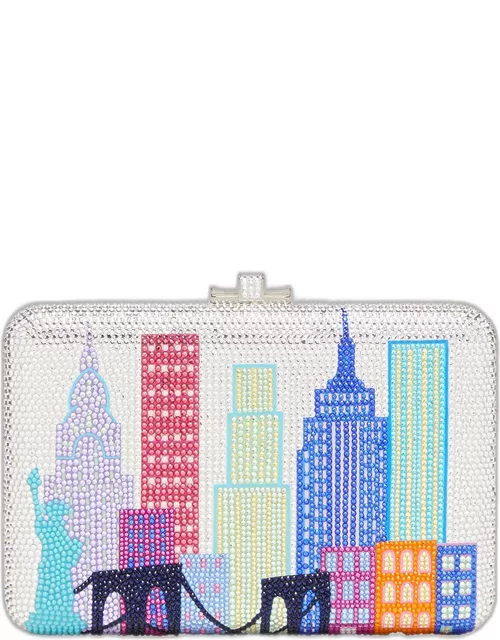 New York Skyline Crystal Clutch Bag
