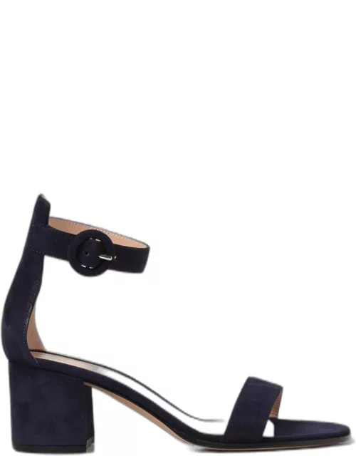 Heeled Sandals GIANVITO ROSSI Woman colour Blue