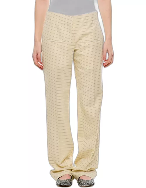 JW Anderson Front Pocket Straight Trousers White