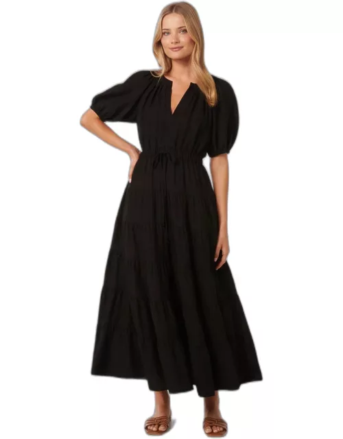 Forever New Women's Gabe Midi Dress in Black
