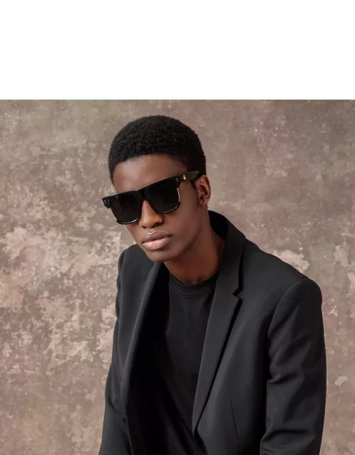 Men's Lomas D-Frame Sunglasses in Black