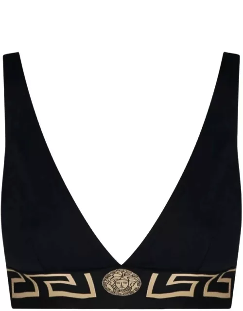 Versace Greek Bordered Bikini Top