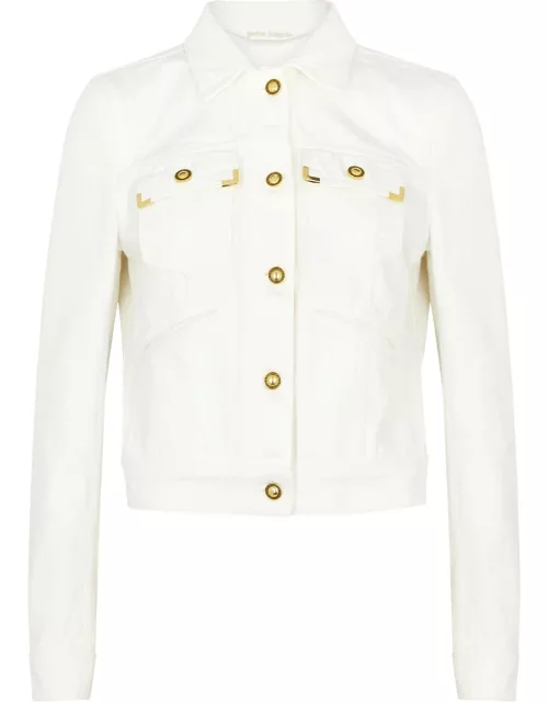 Palm Angels Denim Jacket - Off White - L (UK14 / L)