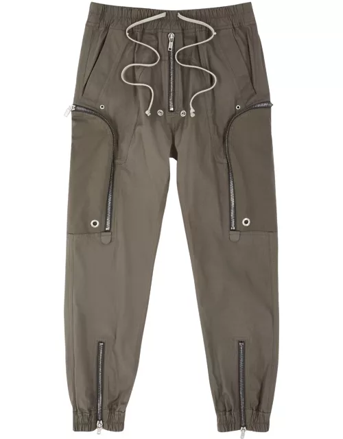 Rick Owens Bauhaus Stretch-cotton Cargo Trousers - Brown - 46 (IT46 / S)