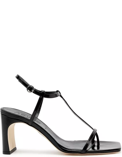 Aeyde Hilma Polido 75 Patent Leather Sandals - Black - 36 (IT36/ UK3)