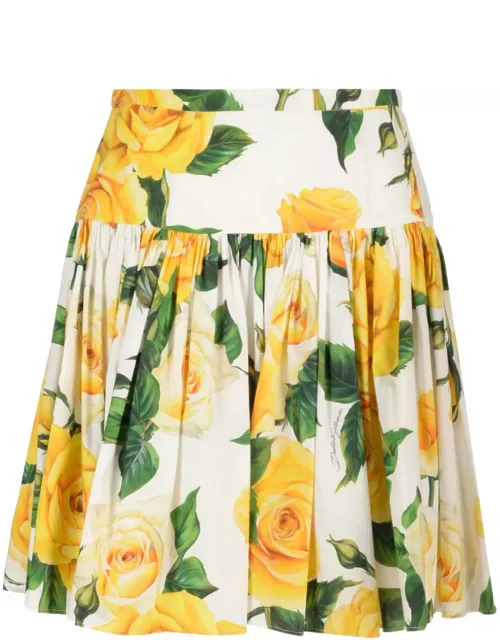 Dolce & Gabbana Roses Mini Skirt