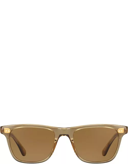 Garrett Leight Wavecrest Sun Bottle Glass Brown Sunglasse