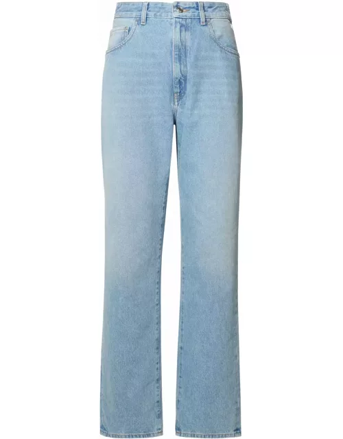 GCDS Light Blue Cotton Jean