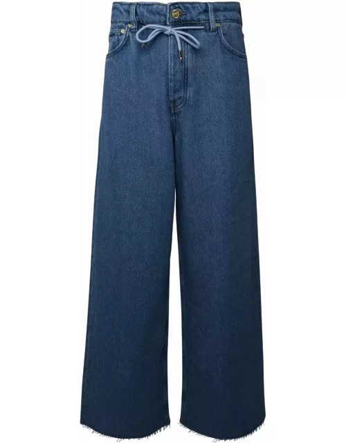 Ganni Light Blue Organic Cotton Jean