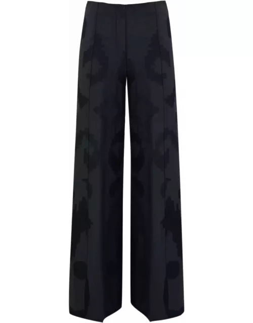 Liviana Conti Palazzo Trousers With Embroidery