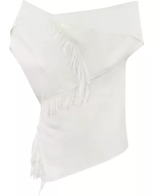 Liviana Conti T-shirt With Cuff And Fringe