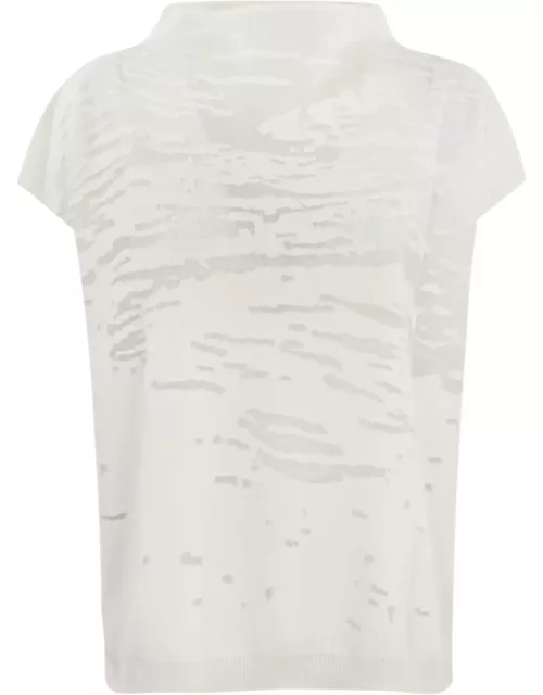 Liviana Conti Semi-transparent Devore Shirt