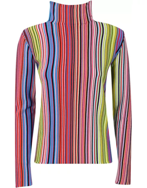 Liviana Conti Striped Viscose Sweater
