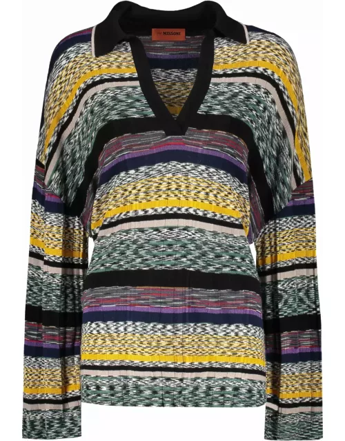 Missoni Wool Blend V-neck Sweater