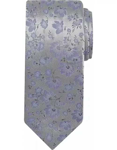 Pronto Uomo Men's Narrow Floral Tie Lilac