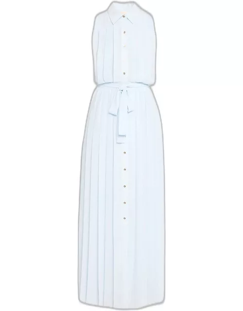 Coraline Pleated Maxi Shirtdres
