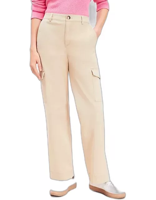 Loft Tall Structured Cargo Pants in Twil