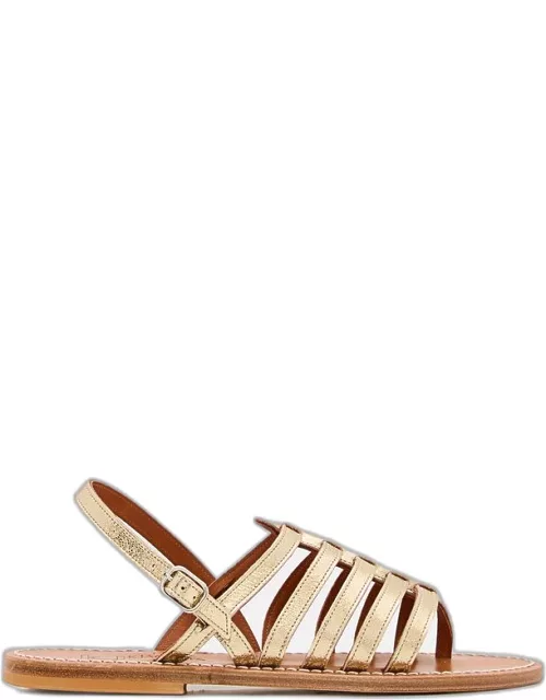K.Jacques Homere Leather Sandals Gold