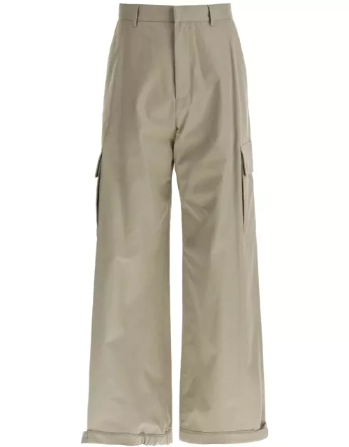 OFF-WHITE wide-legged cargo pants with ample leg