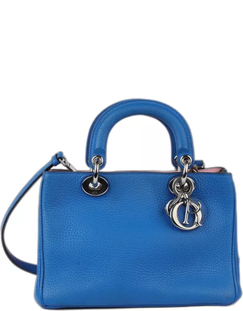 Dior diorissimo mini electric blue grained calf leather SHW small Bag