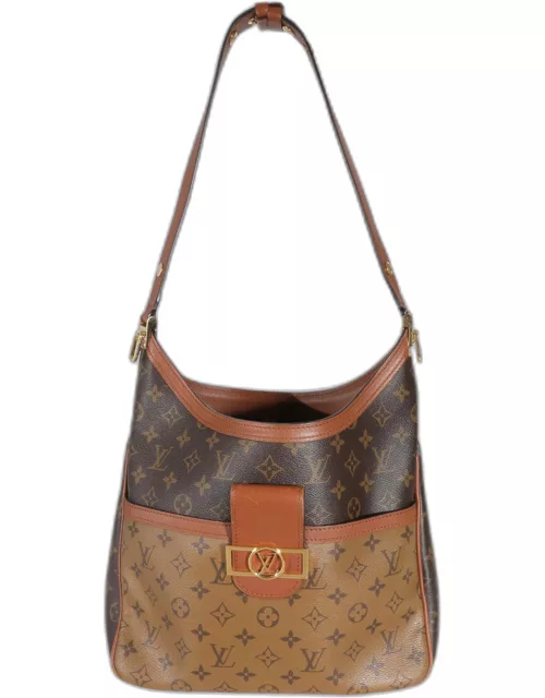 Louis Vuitton Reverse Monogram Canvas Dauphine Hobo Bag