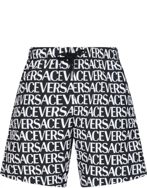 Versace All-Over Logo Swimshort