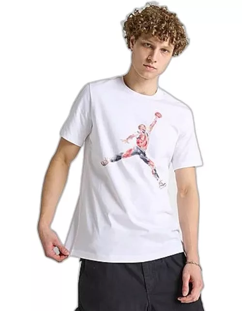 Men's Jumpman Watercolor Logo T-Shirt