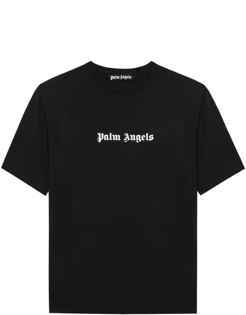 Palm Angels Logo-print Cotton T-shirt - Black