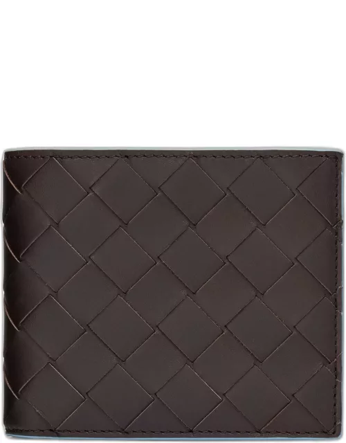 Men's Intrecciato 15 Color Edge Leather Bifold Wallet