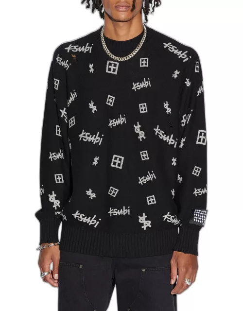 Men's Trash Box Knit Crew Sweater