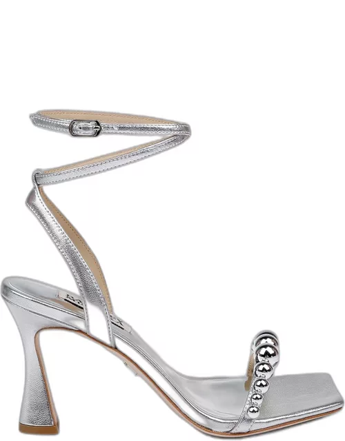 Cailey Metallic Sphere Ankle-Strap Sandal