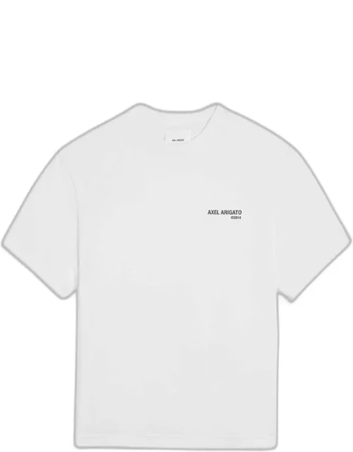 Axel Arigato Legacy T-shirt White cotton t-shirt with chest logo - Legacy t-shirt