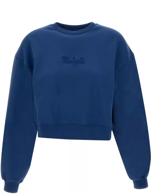 Woolrich cotton Fleece Logo Sweatshirt