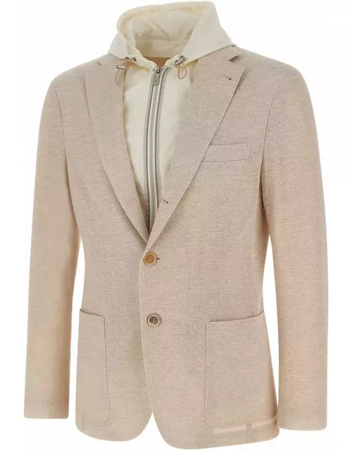 Eleventy Linen And Cotton Jacket