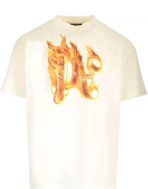 Palm Angels burning Monogram T-shirt