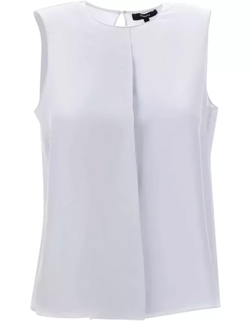 Theory flap Straight Silk Top