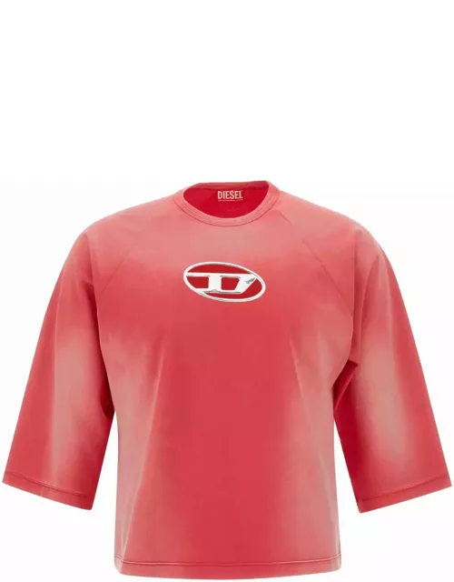 Diesel Red Cotton T-shirt