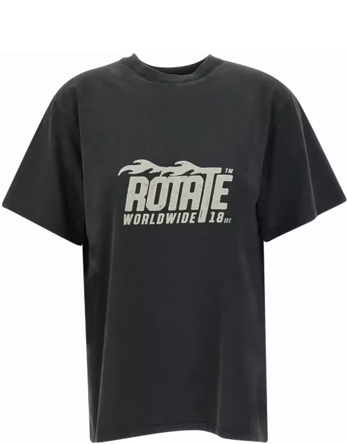 Rotate by Birger Christensen enzyme Cotton T-shirt