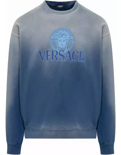 Versace Gradient Effect Medusa Sweatshirt