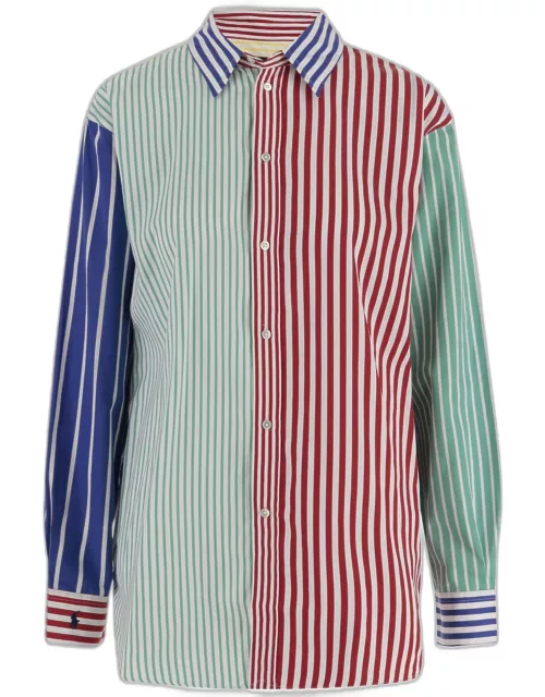 Ralph Lauren Color-block Cotton Striped Shirt