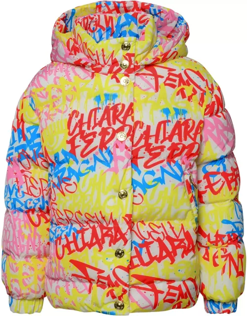 Chiara Ferragni Multicolor Polyester Down Jacket