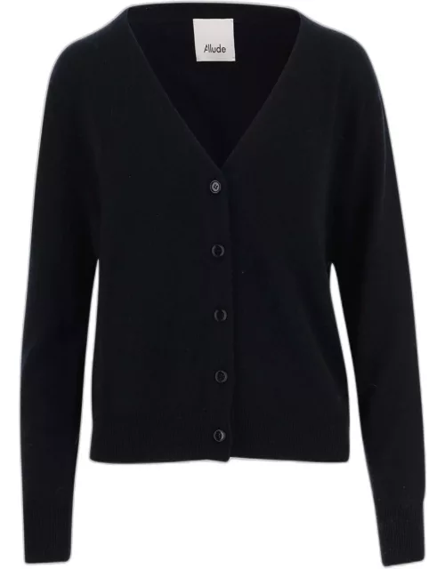 Allude Wool And Cashmere Blend Cardigan