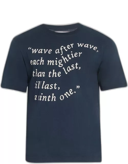 Men's Jersey Waves Quote T-Shirt