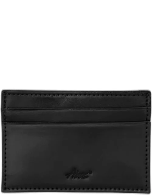 Men's Cordovan Leather Card Case with Wave Construction