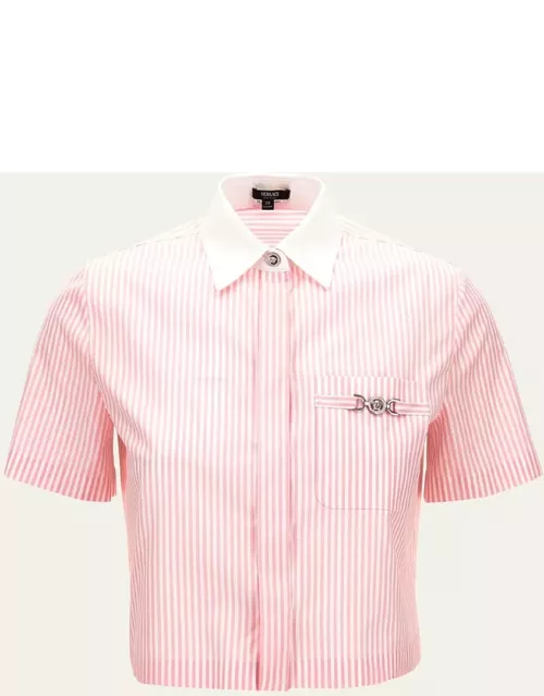 Informal Oxford Striped Button Down Shirt