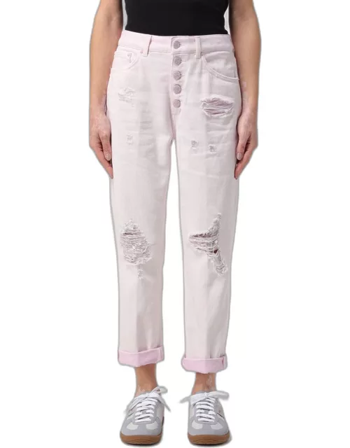 Trousers DONDUP Woman colour Pink