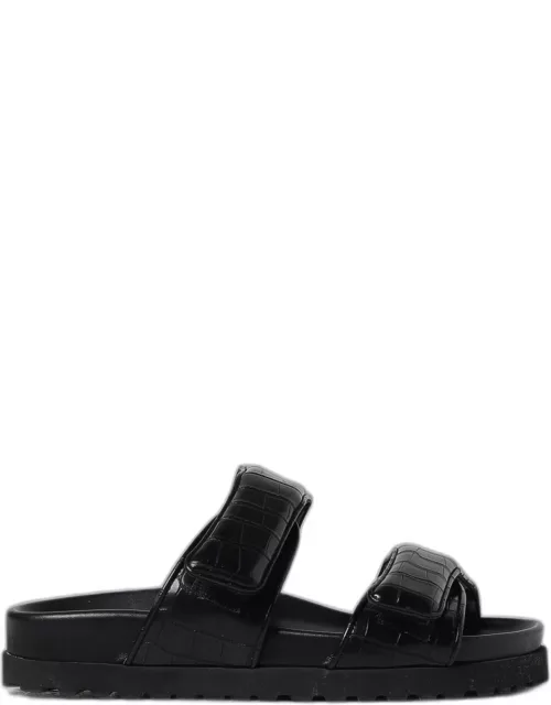 Flat Sandals GIA BORGHINI Woman color Black