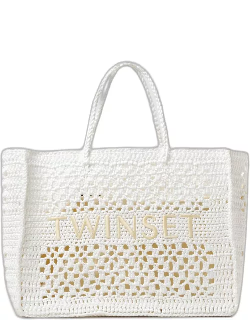 Tote Bags TWINSET Woman colour White