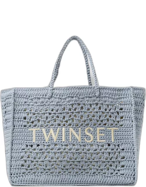 Tote Bags TWINSET Woman colour Gnawed Blue