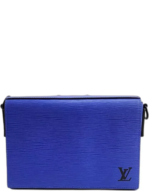 Louis Vuitton Blue Epi Leather Box Messenger